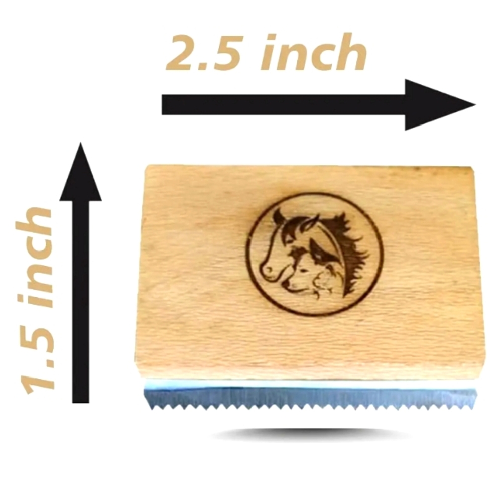 I N Premium Products Wooden Pet Grooming Brush 2 5"W